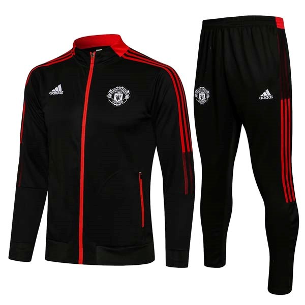 Trainingsanzug Manchester United 2022 Schwarz